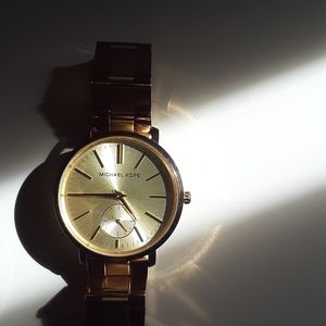 Womens Goldtone MK Fashion Watch